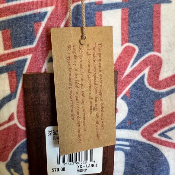 NWT New England Patriots NFL Mitchell & Ness throwback Jumbotron XXL T-shirt - Picture 11 of 12